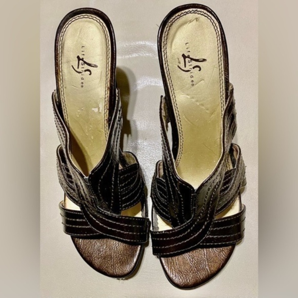 WEDGE COMFORT SANDALS BY EUROSOFT BROWN SIZE 7